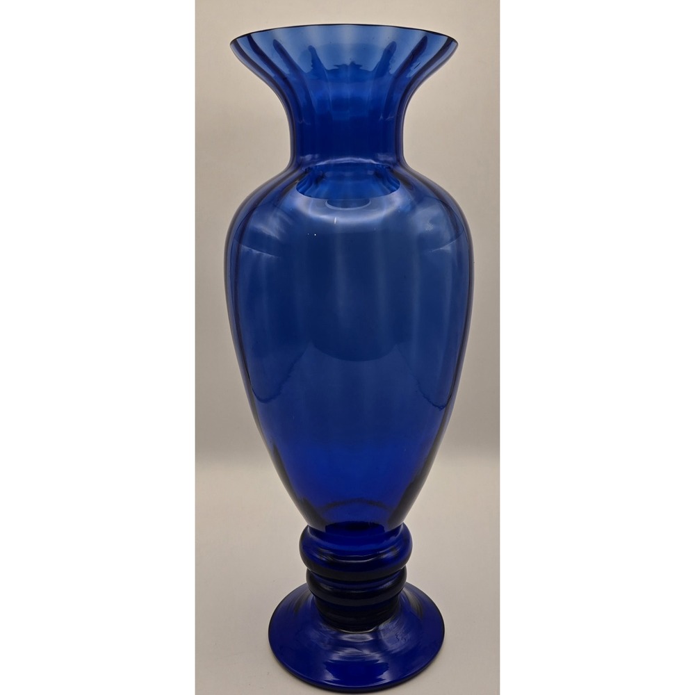 Vintage Vase Colbalt Blue 11.5" Tall Art‎ Nouveau
